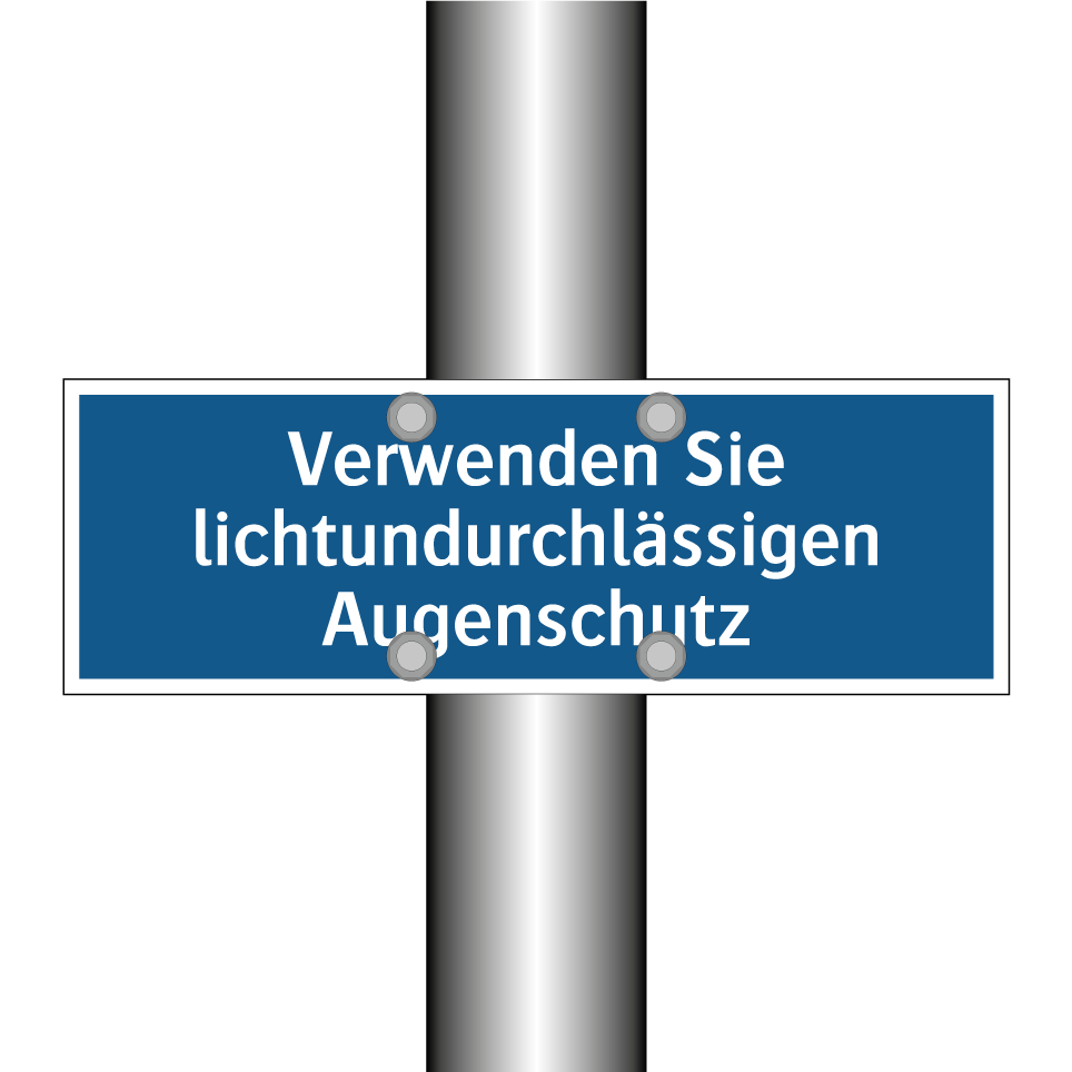 Verwenden Sie lichtundurchlässigen Augenschutz