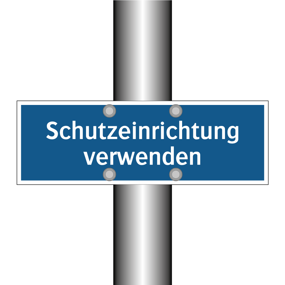 Schutzeinrichtung verwenden