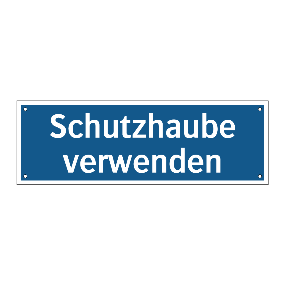 Schutzhaube verwenden