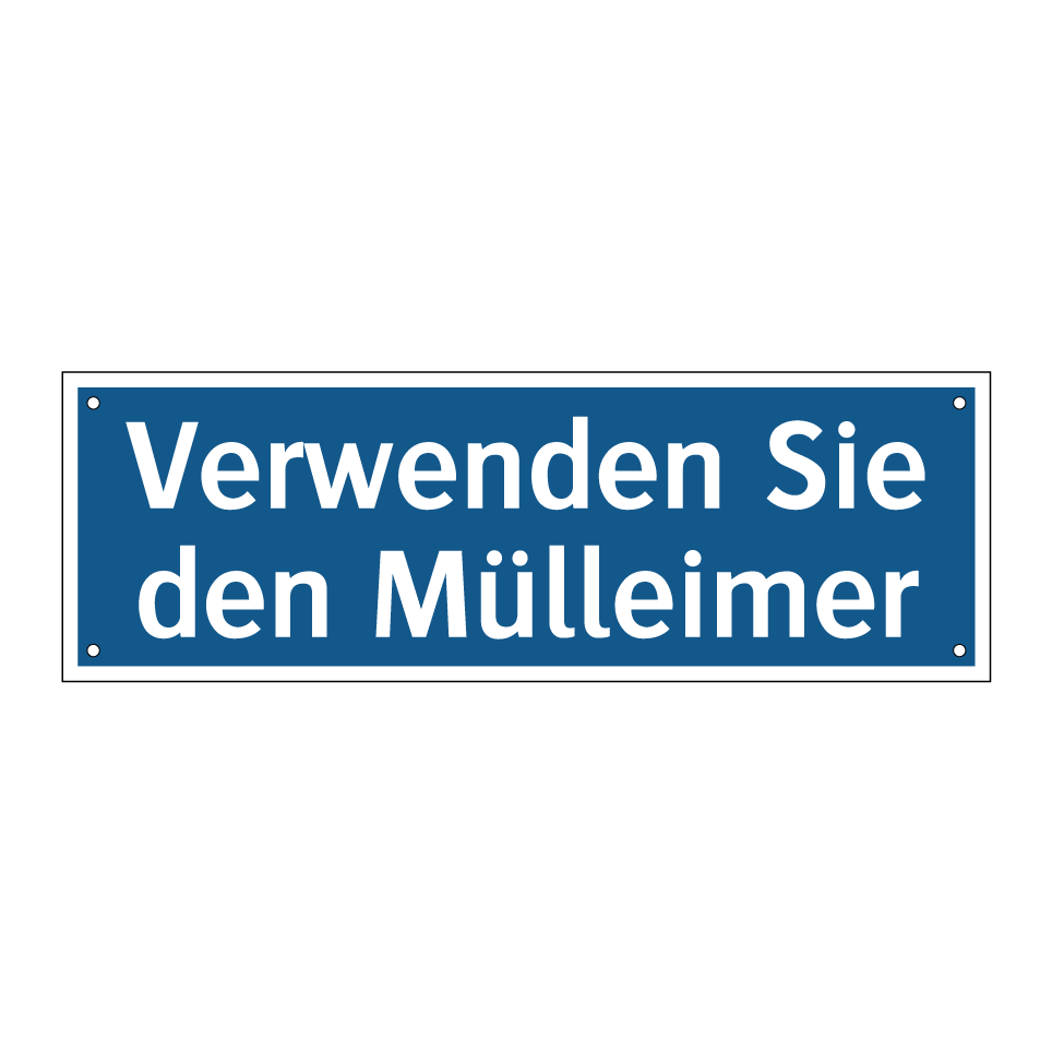 Verwenden Sie den Mülleimer