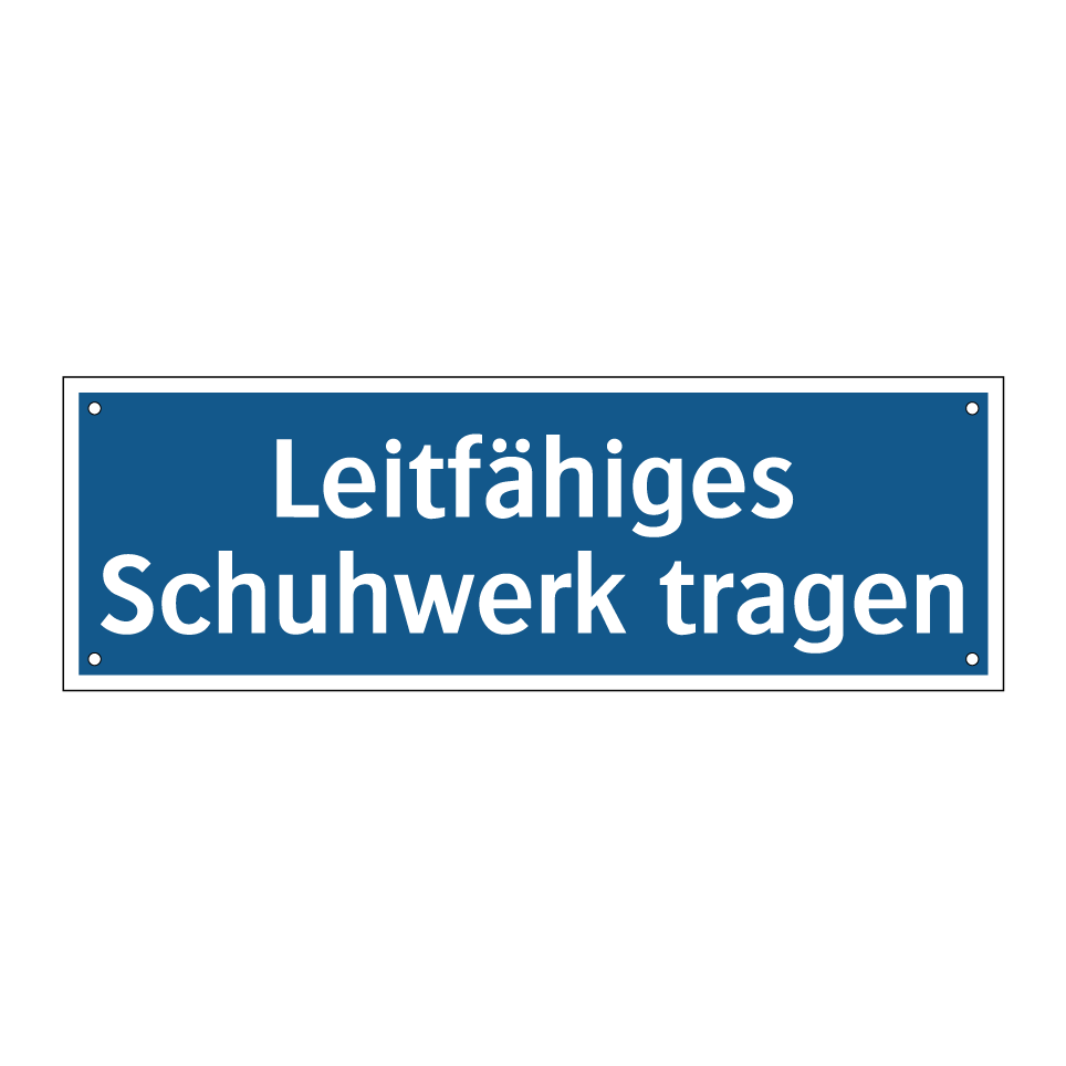 Leitfähiges Schuhwerk tragen