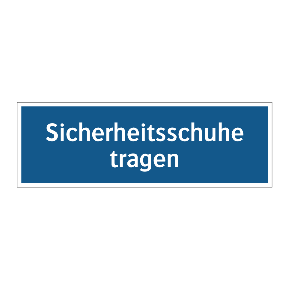 Sicherheitsschuhe tragen