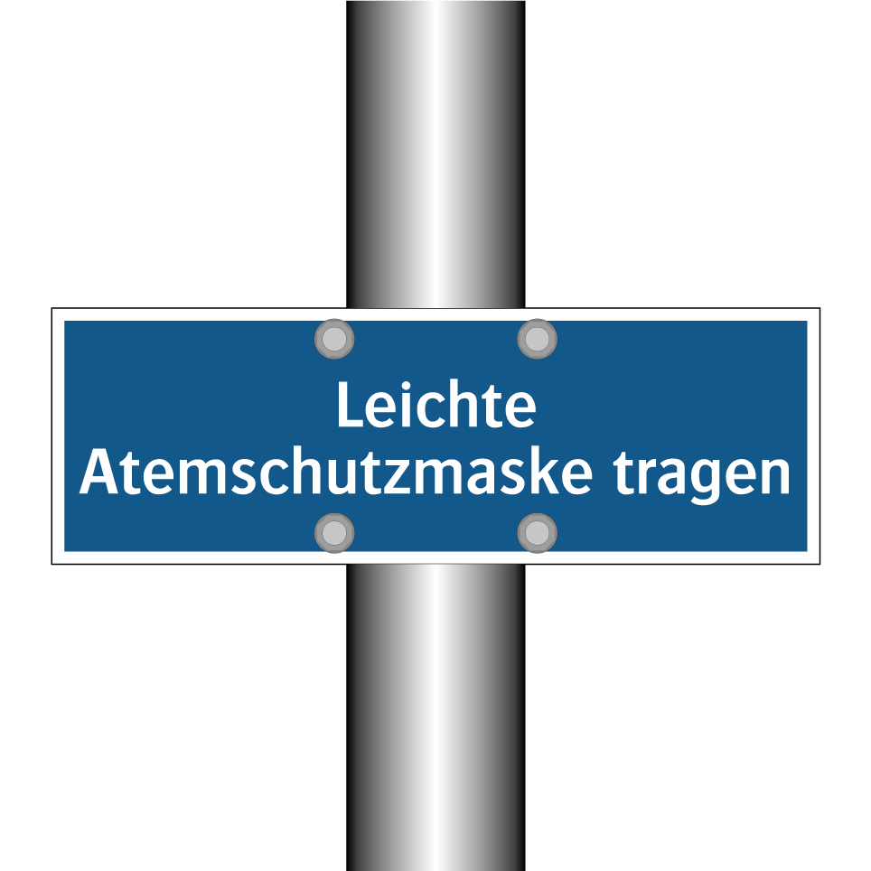 Leichte Atemschutzmaske tragen