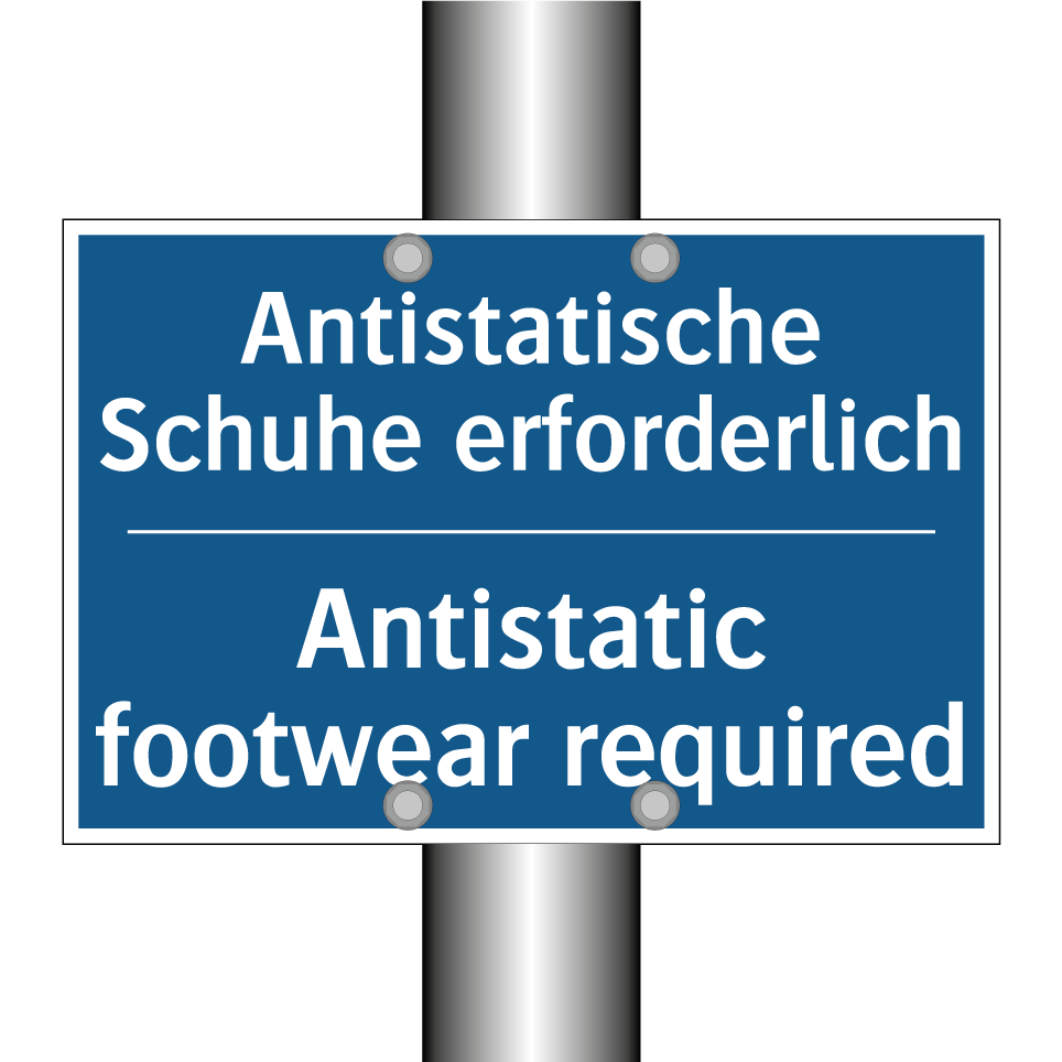 Antistatische Schuhe erforderlich/.../ - Antistatic footwear required