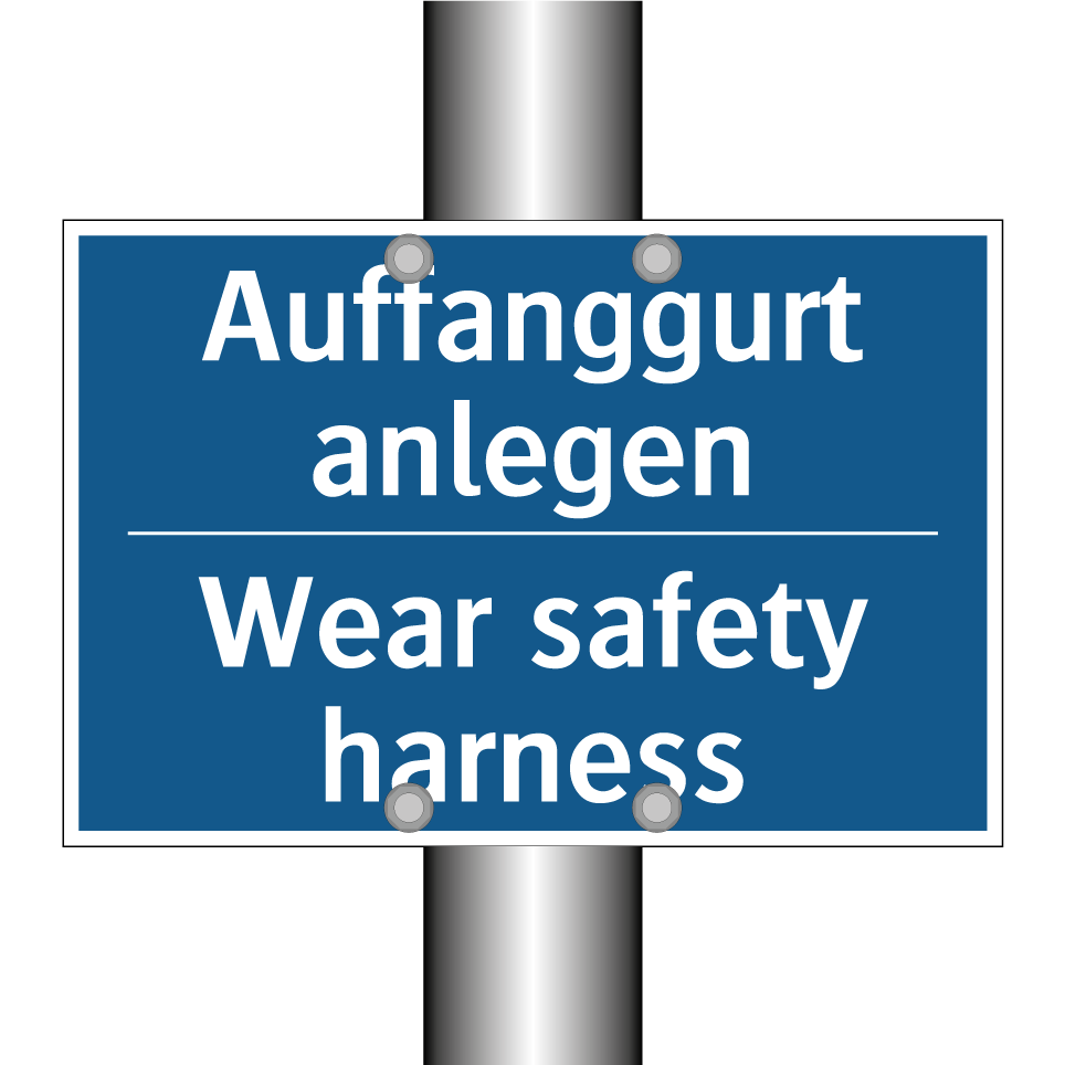 Auffanggurt anlegen - Wear safety harness