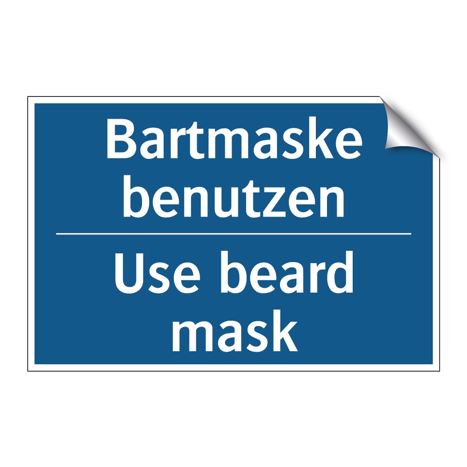 Bartmaske benutzen - Use beard mask