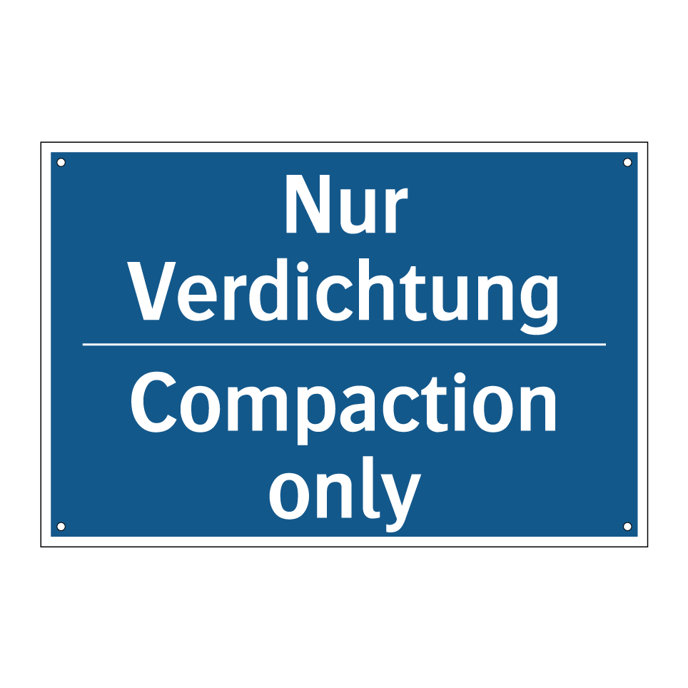 Nur Verdichtung - Compaction only