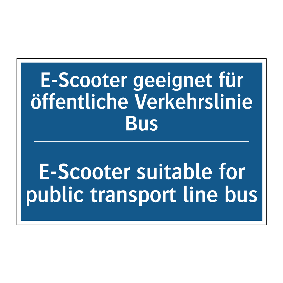 E-Scooter geeignet für öffentliche /.../ - E-Scooter suitable for public /.../