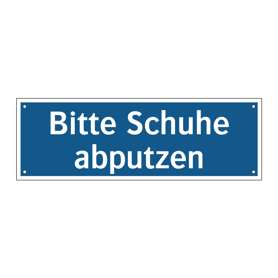 Bitte Schuhe abputzen