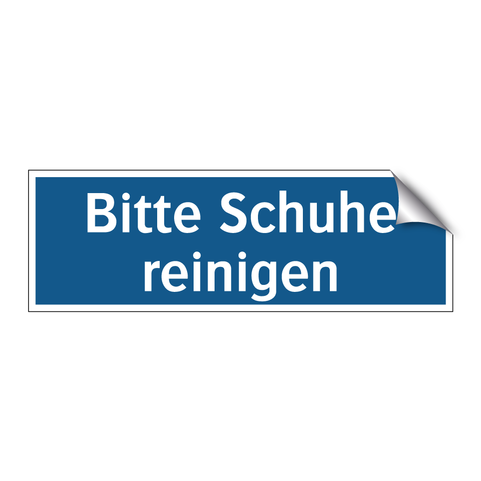 Bitte Schuhe reinigen