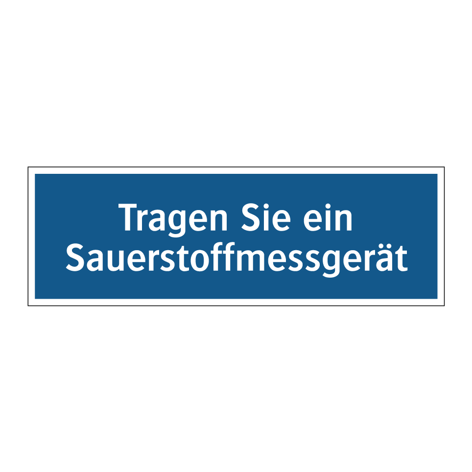 Tragen Sie ein Sauerstoffmessgerät