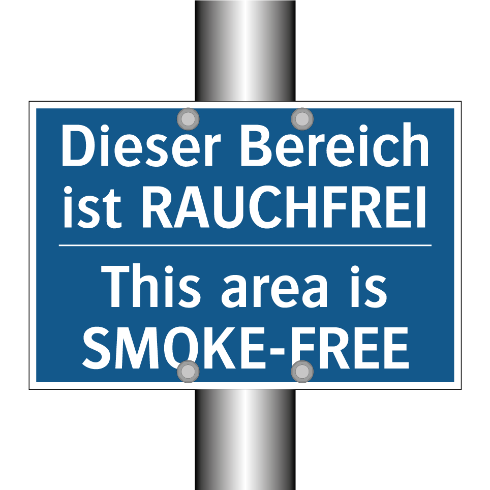 Dieser Bereich ist RAUCHFREI - This area is SMOKE-FREE