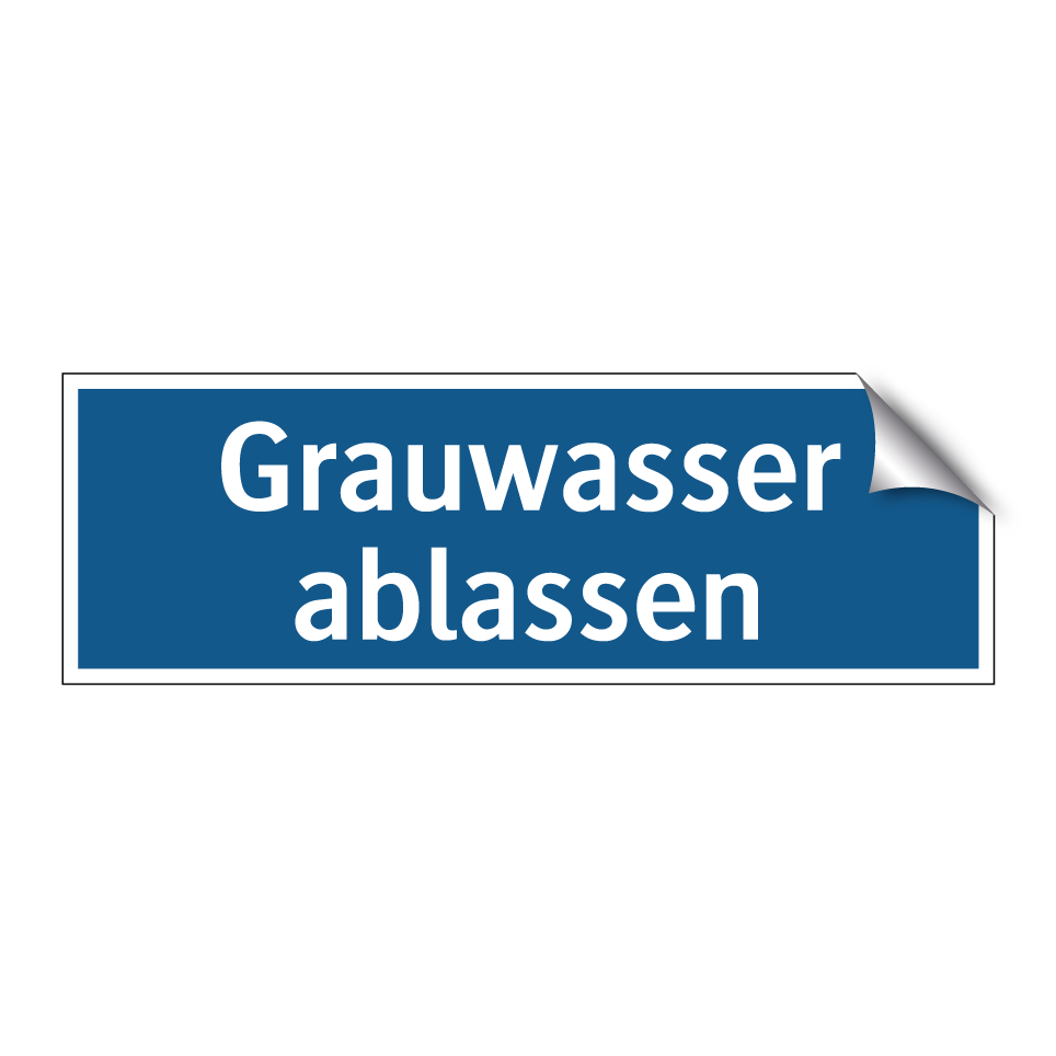 Grauwasser ablassen