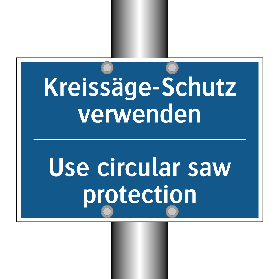Kreissäge-Schutz verwenden - Use circular saw protection