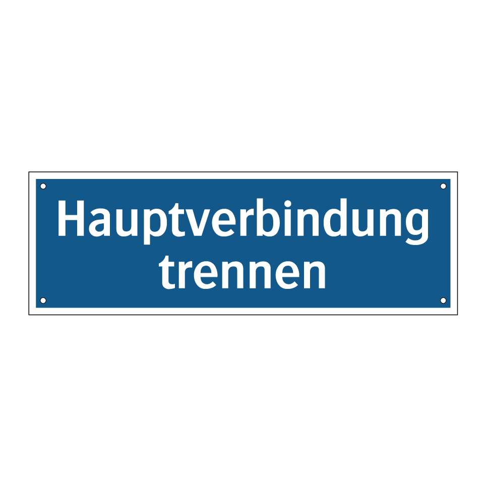 Hauptverbindung trennen