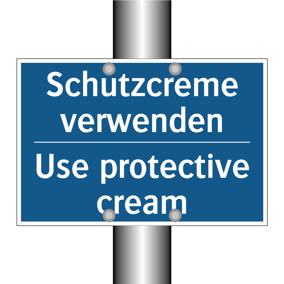 Schutzcreme verwenden - Use protective cream