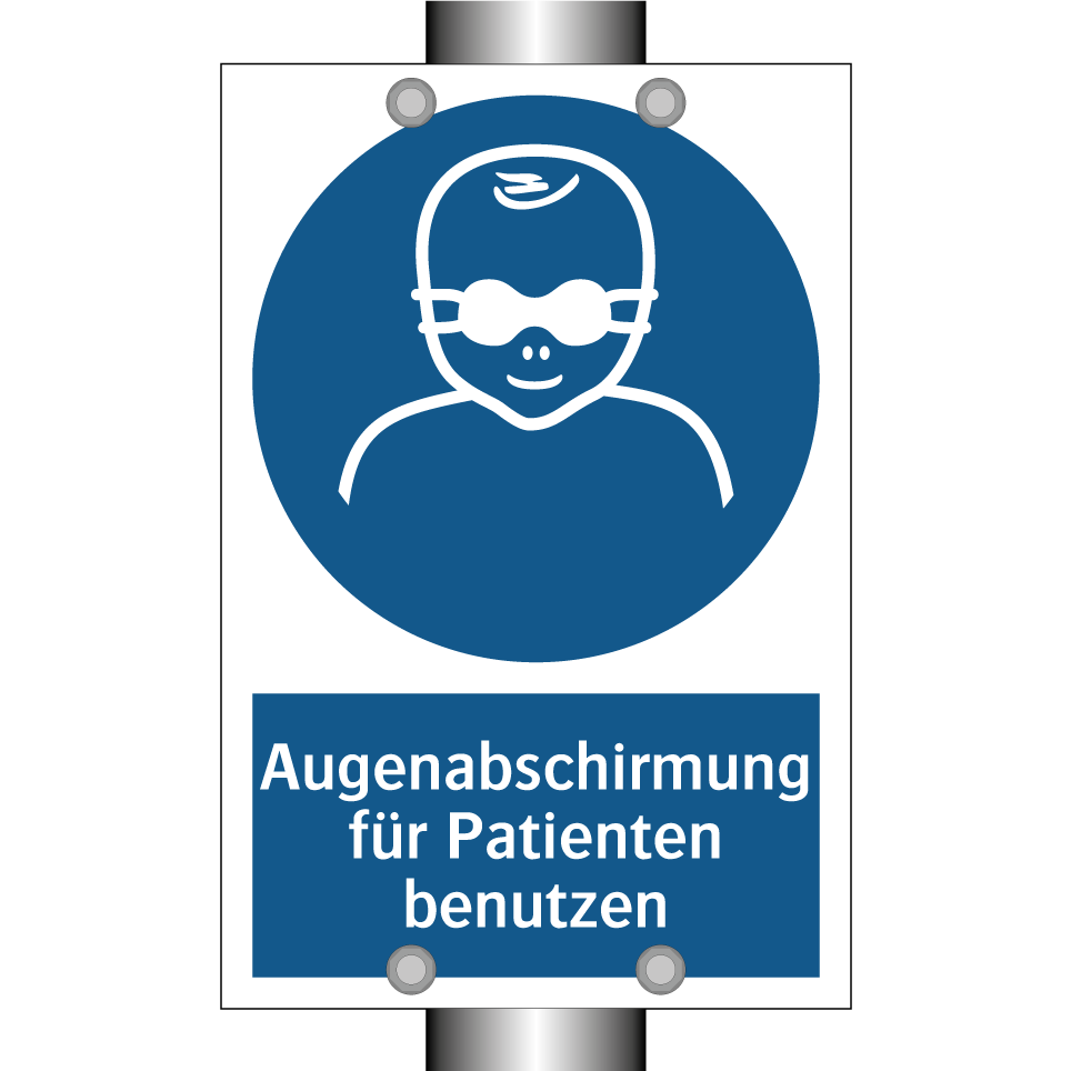 Augenabschirmung für Patienten benutzen