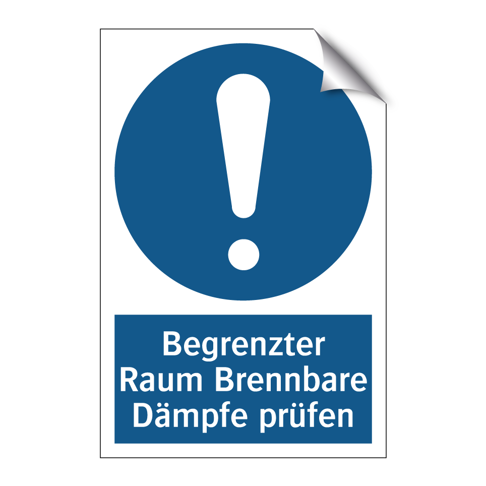 Begrenzter Raum Brennbare Dämpfe prüfen