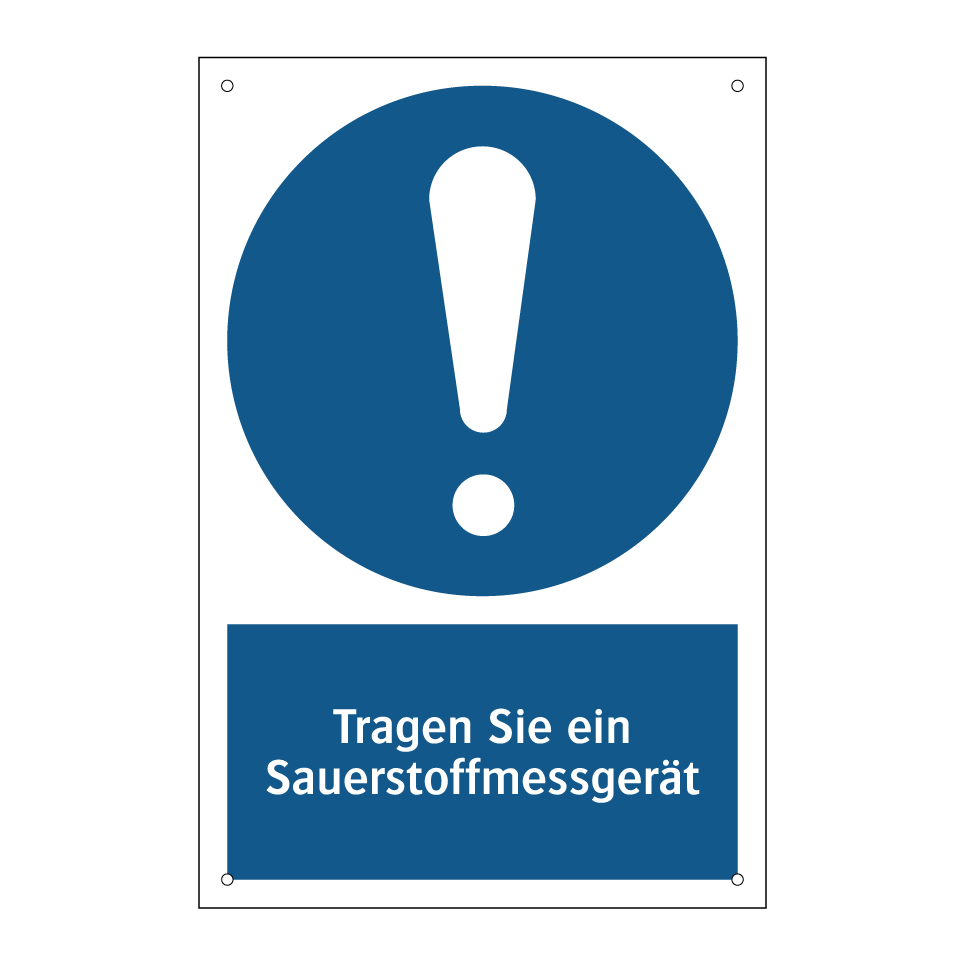 Tragen Sie ein Sauerstoffmessgerät
