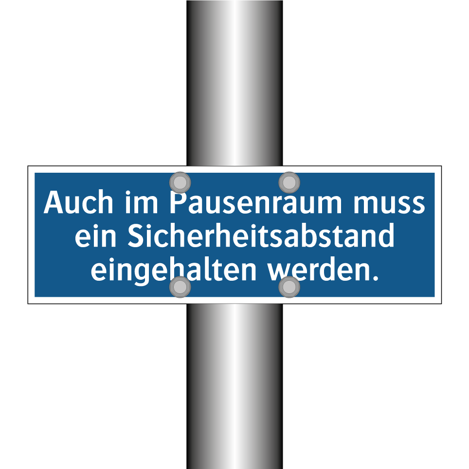Auch im Pausenraum muss ein Sicherheitsabstand eingehalten werden.