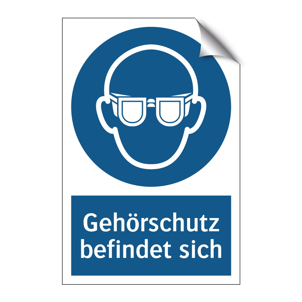 Gehörschutz befindet sich