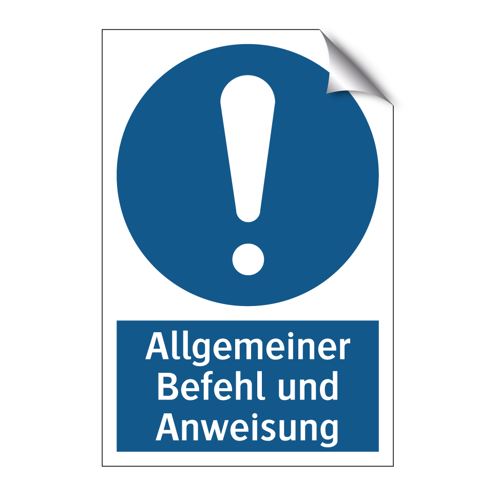 Allgemeiner Befehl und Anweisung