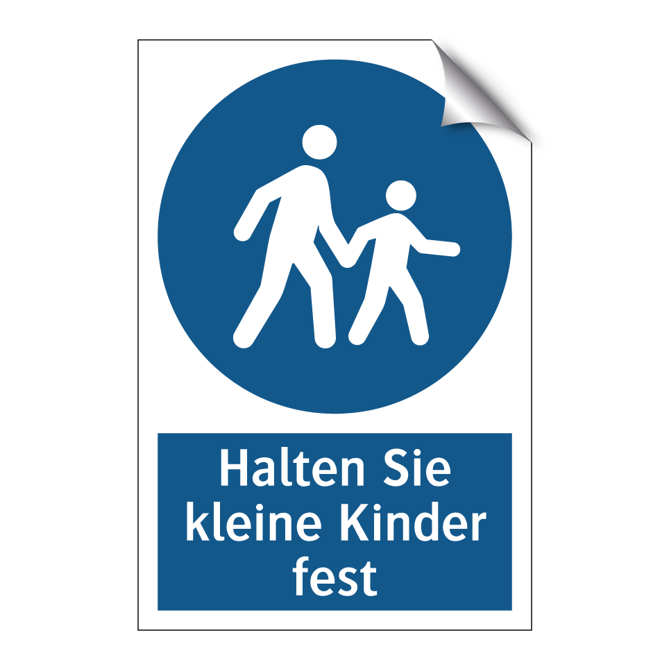 Halten Sie kleine Kinder fest