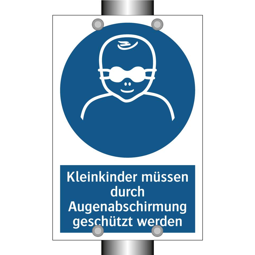 Kleinkinder müssen durch Augenabschirmung geschützt werden