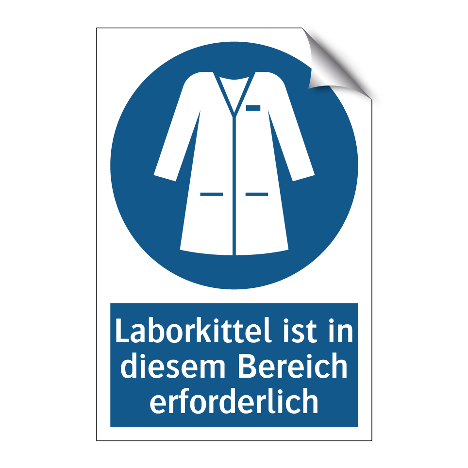 Laborkittel ist in diesem Bereich erforderlich