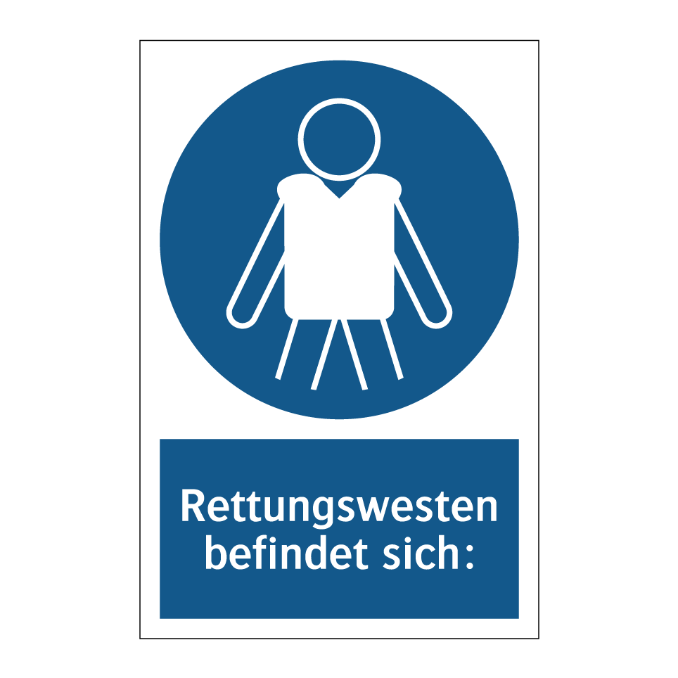 Rettungswesten befindet sich: