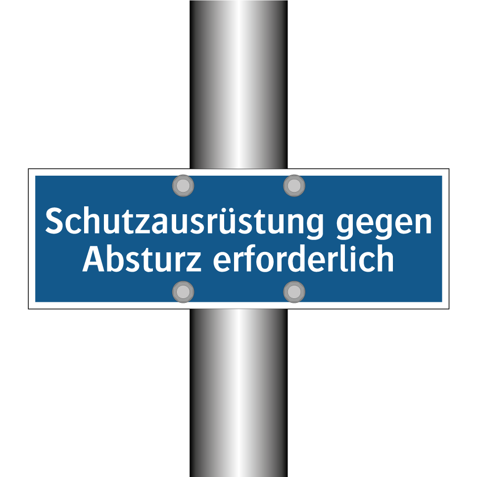 Schutzausrüstung gegen Absturz erforderlich