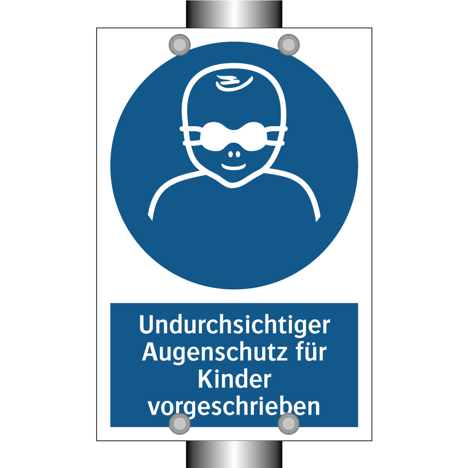 Undurchsichtiger Augenschutz für Kinder vorgeschrieben
