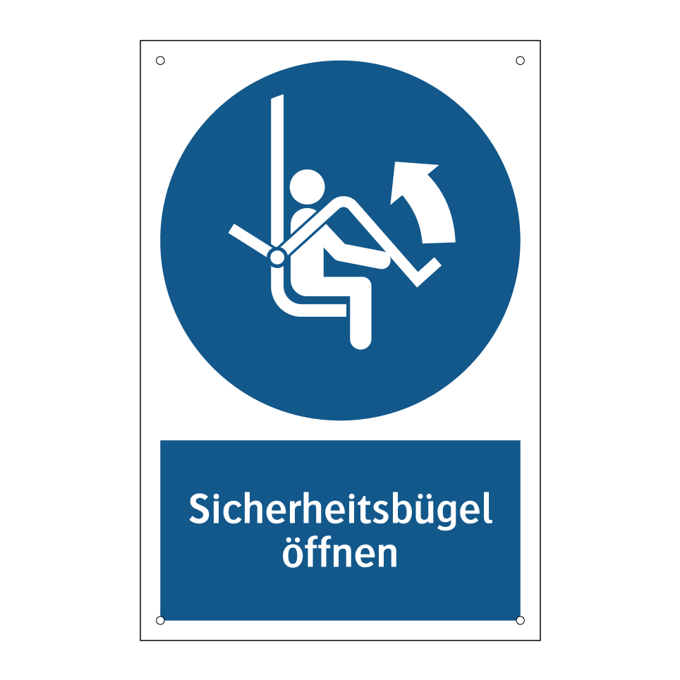 Sicherheitsbügel öffnen