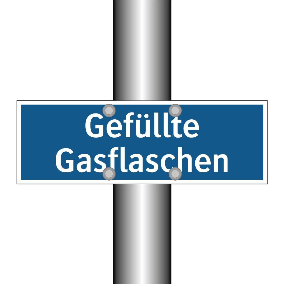 Gefüllte Gasflaschen
