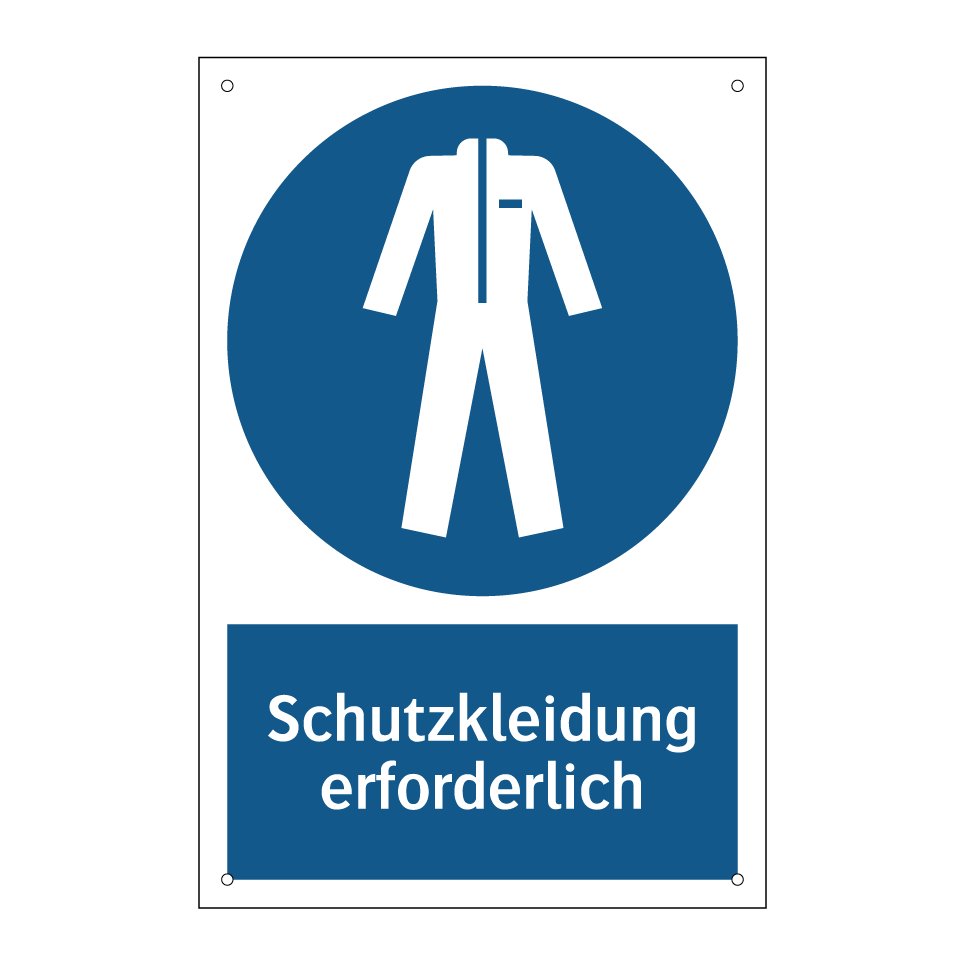 Schutzkleidung erforderlich