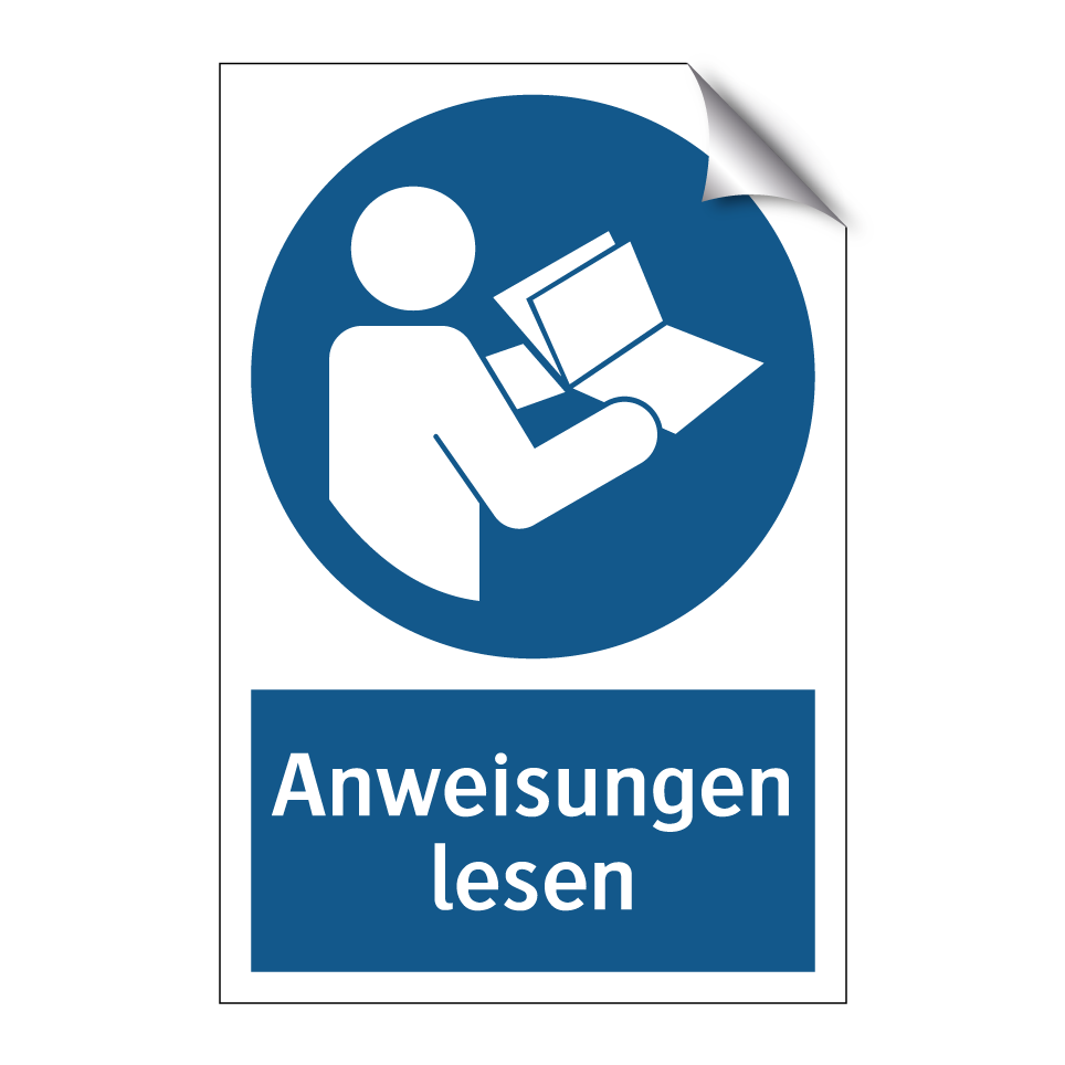 Anweisungen lesen