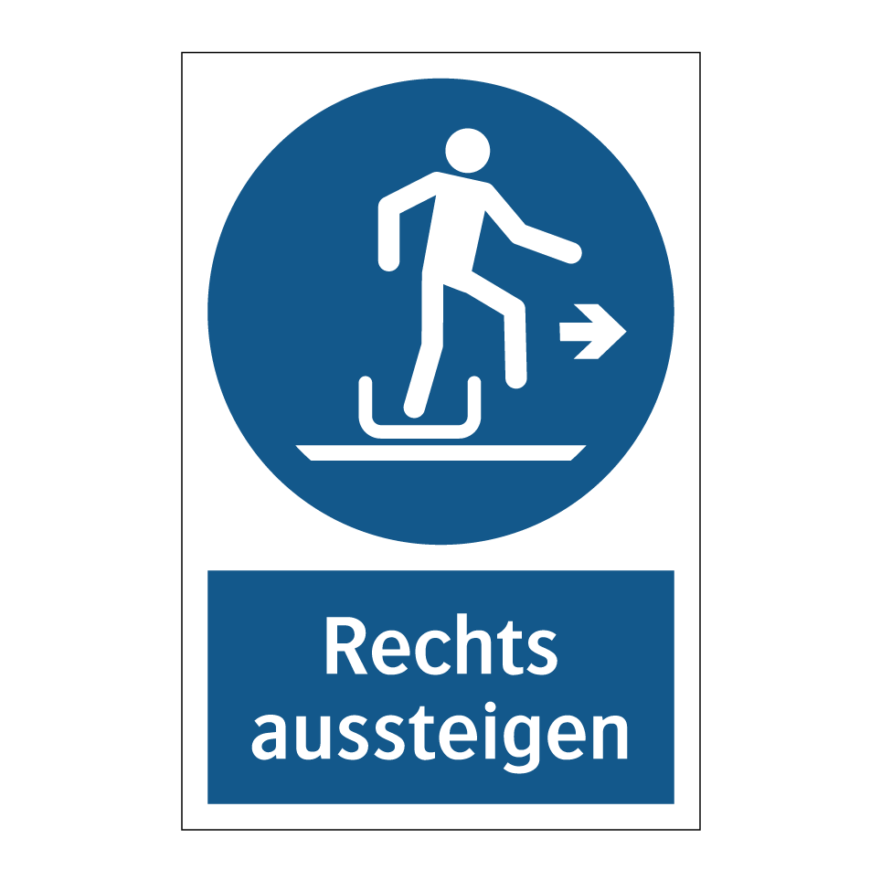 Rechts aussteigen