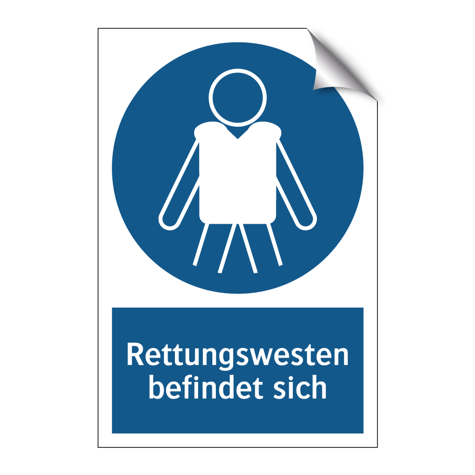 Rettungswesten befindet sich