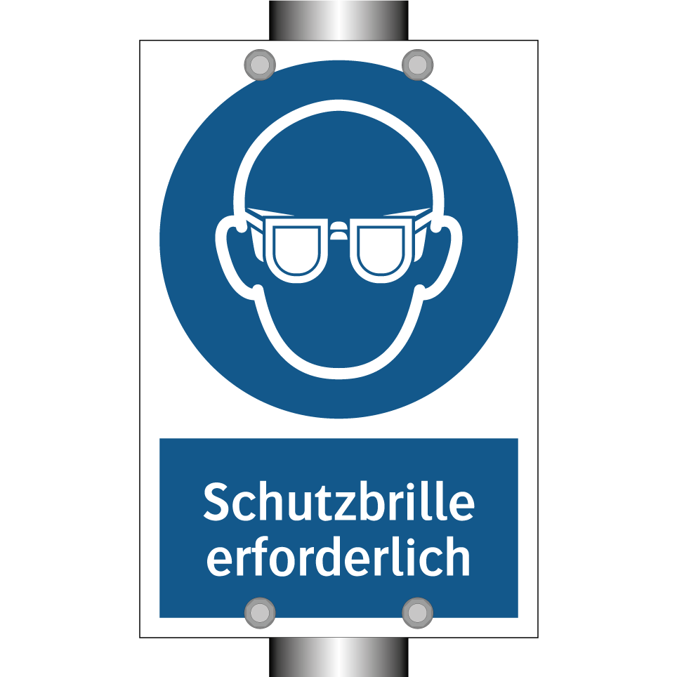 Schutzbrille erforderlich