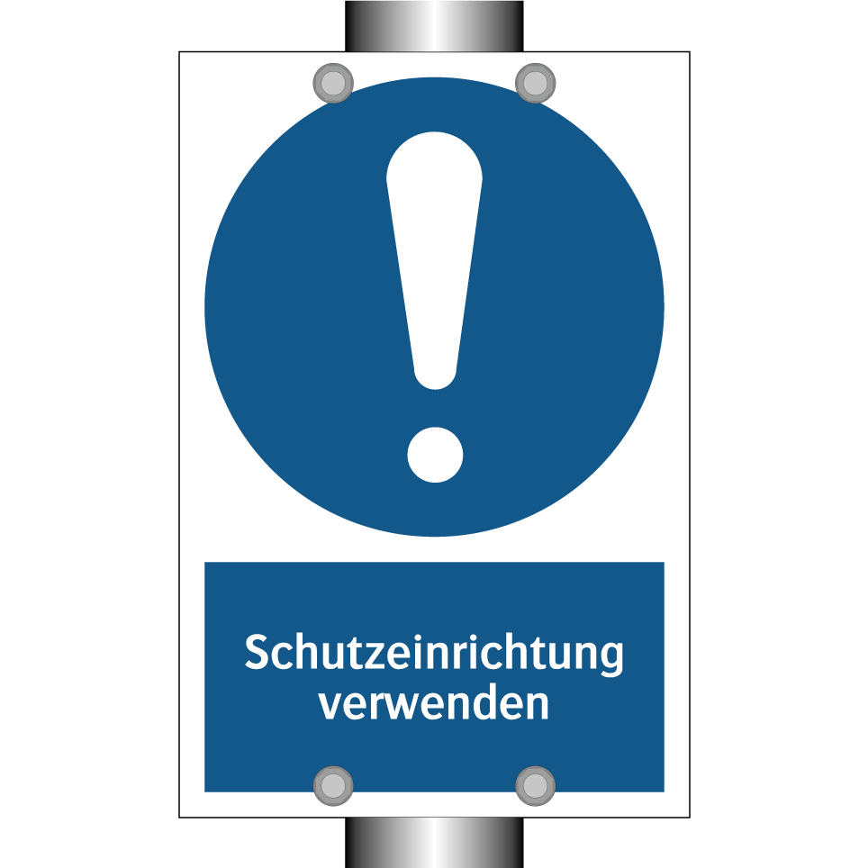 Schutzeinrichtung verwenden