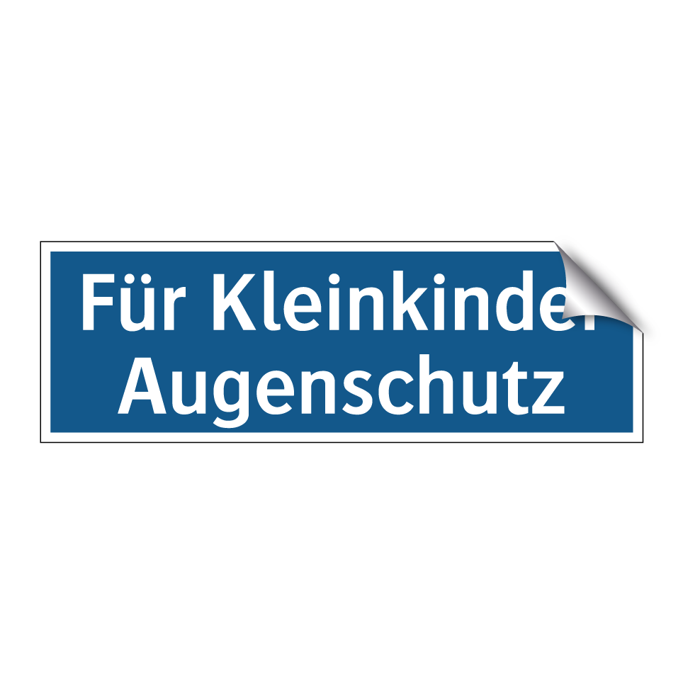 Für Kleinkinder Augenschutz