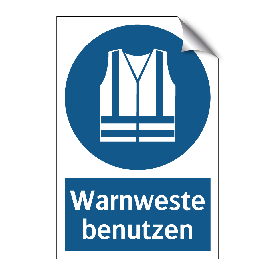 Warnweste benutzen