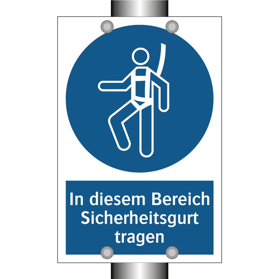 In diesem Bereich Sicherheitsgurt tragen