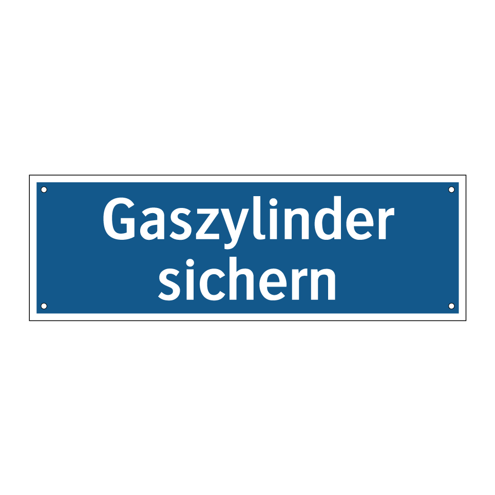 Gaszylinder sichern