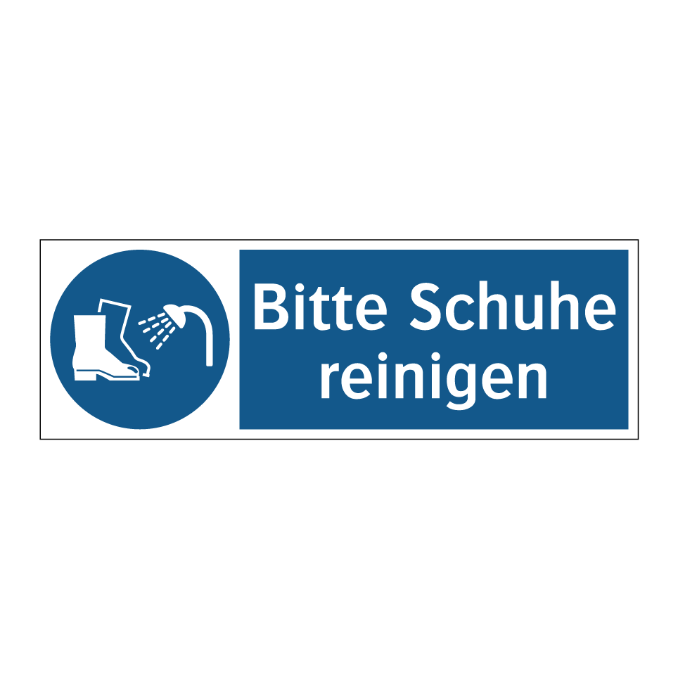 Bitte Schuhe reinigen