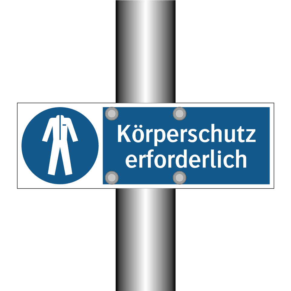 Körperschutz erforderlich