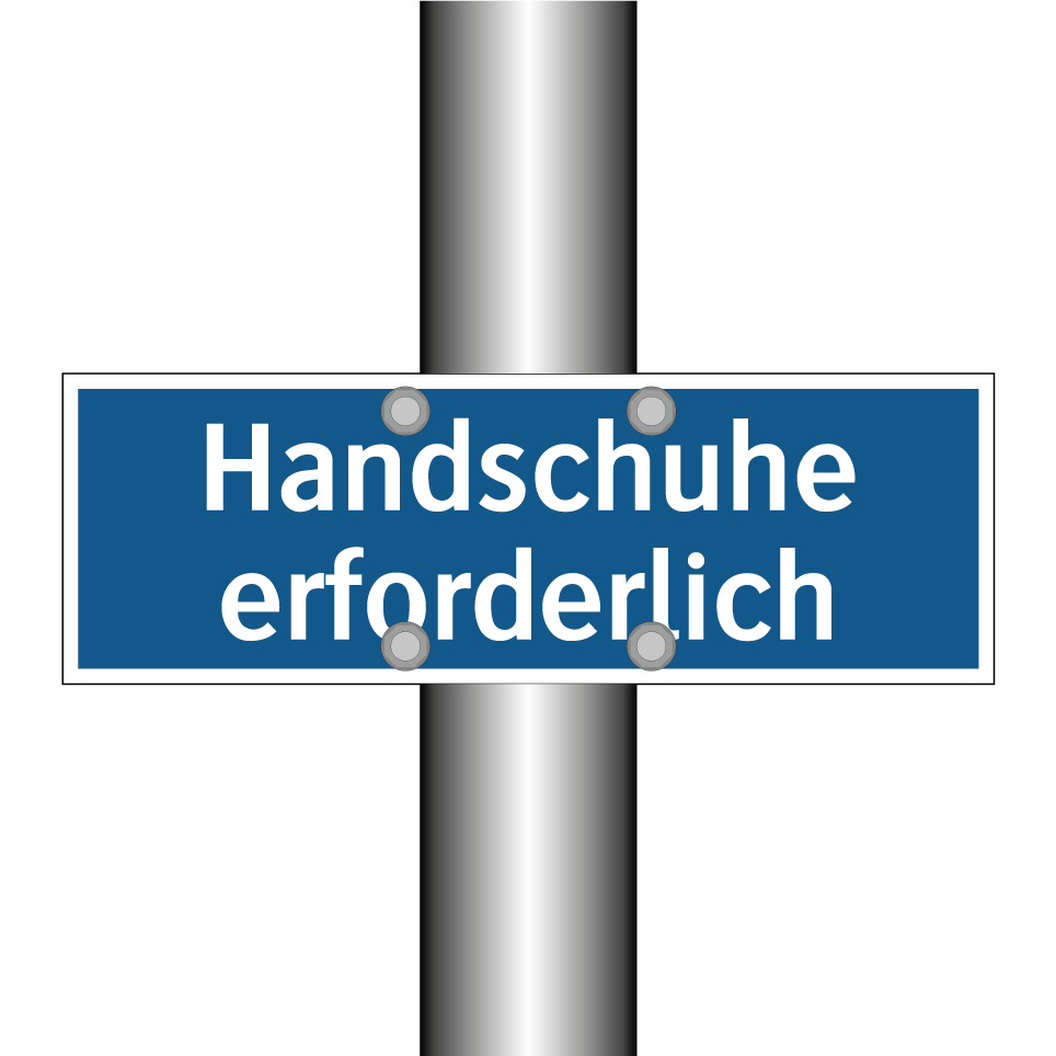 Handschuhe erforderlich