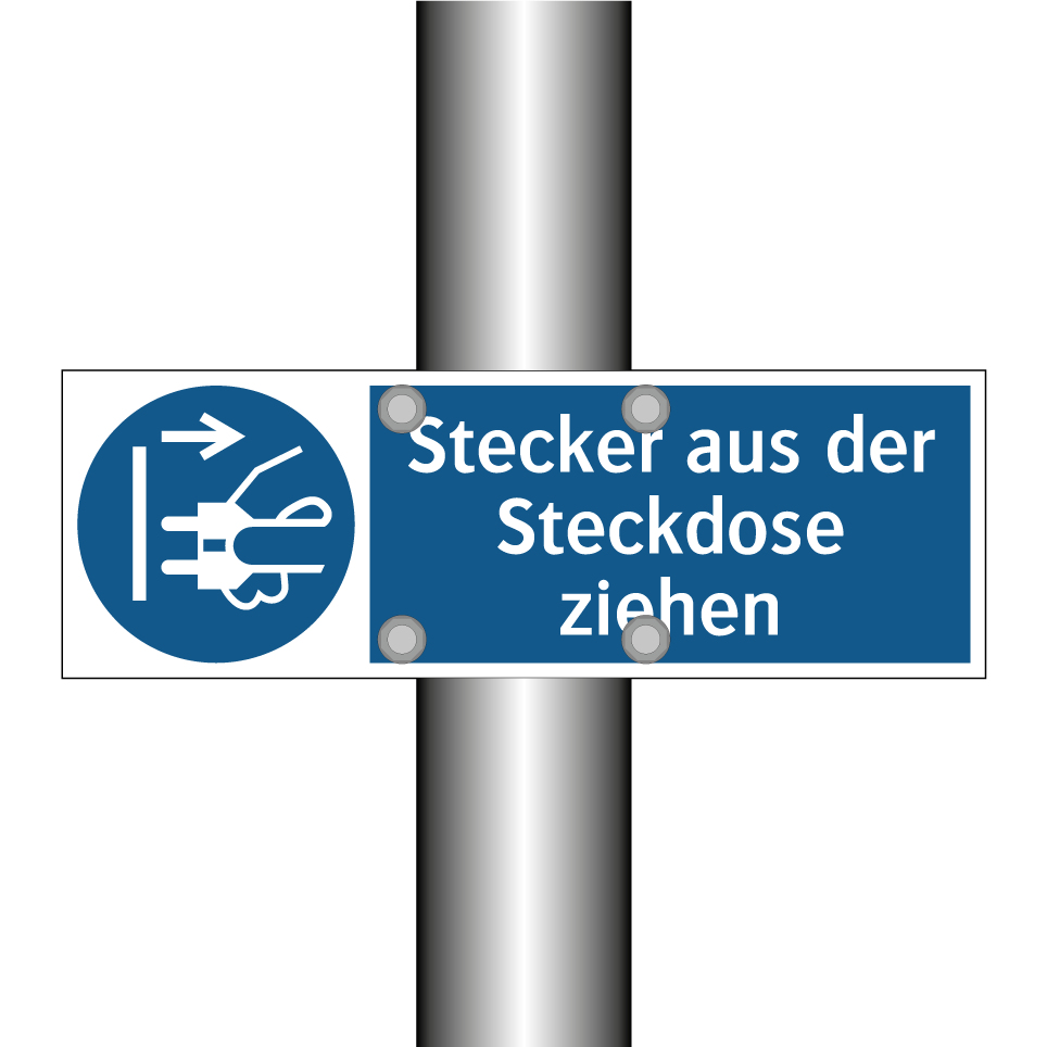 Stecker aus der Steckdose ziehen