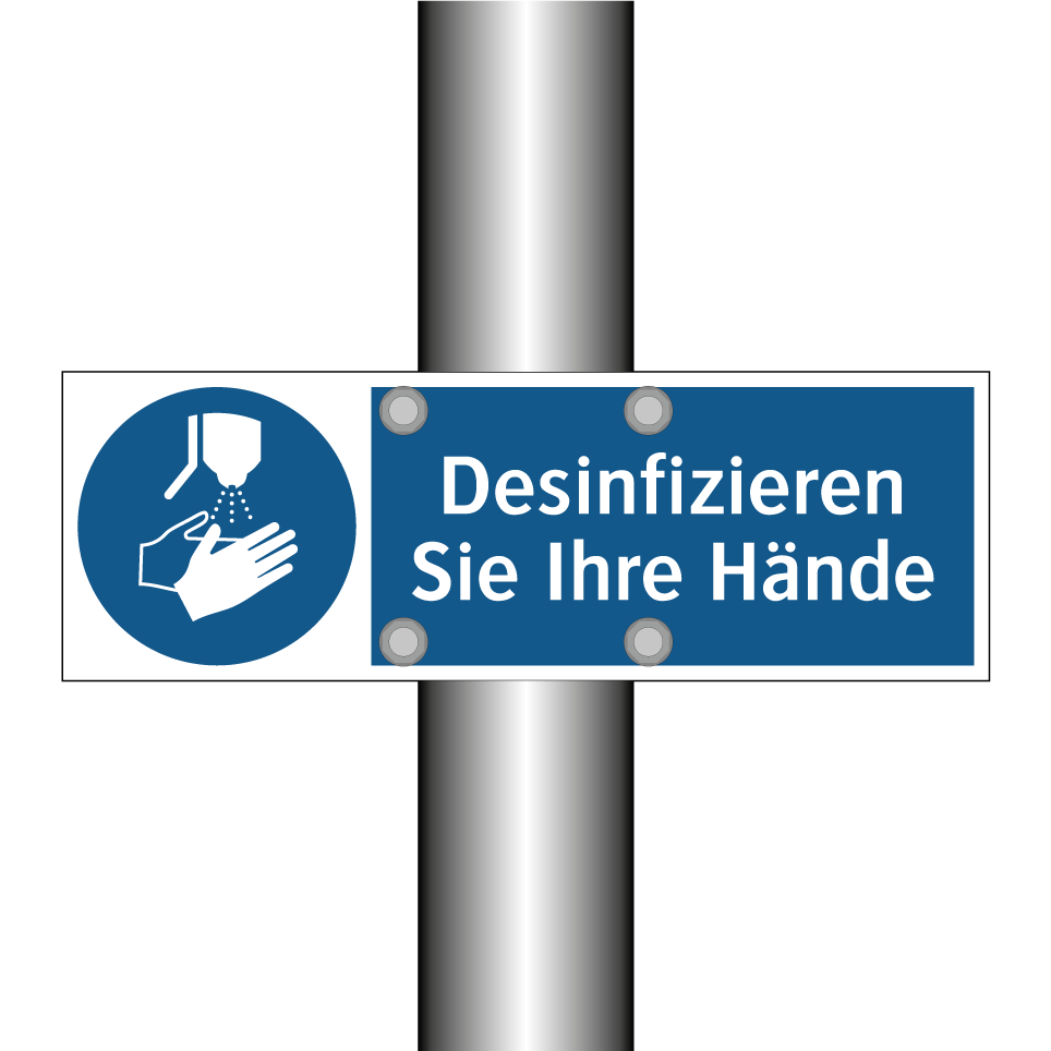 Desinfizieren Sie Ihre Hände