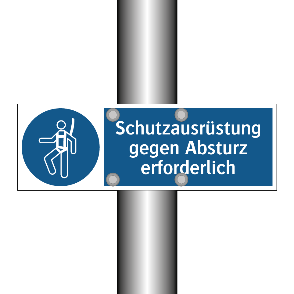 Schutzausrüstung gegen Absturz erforderlich